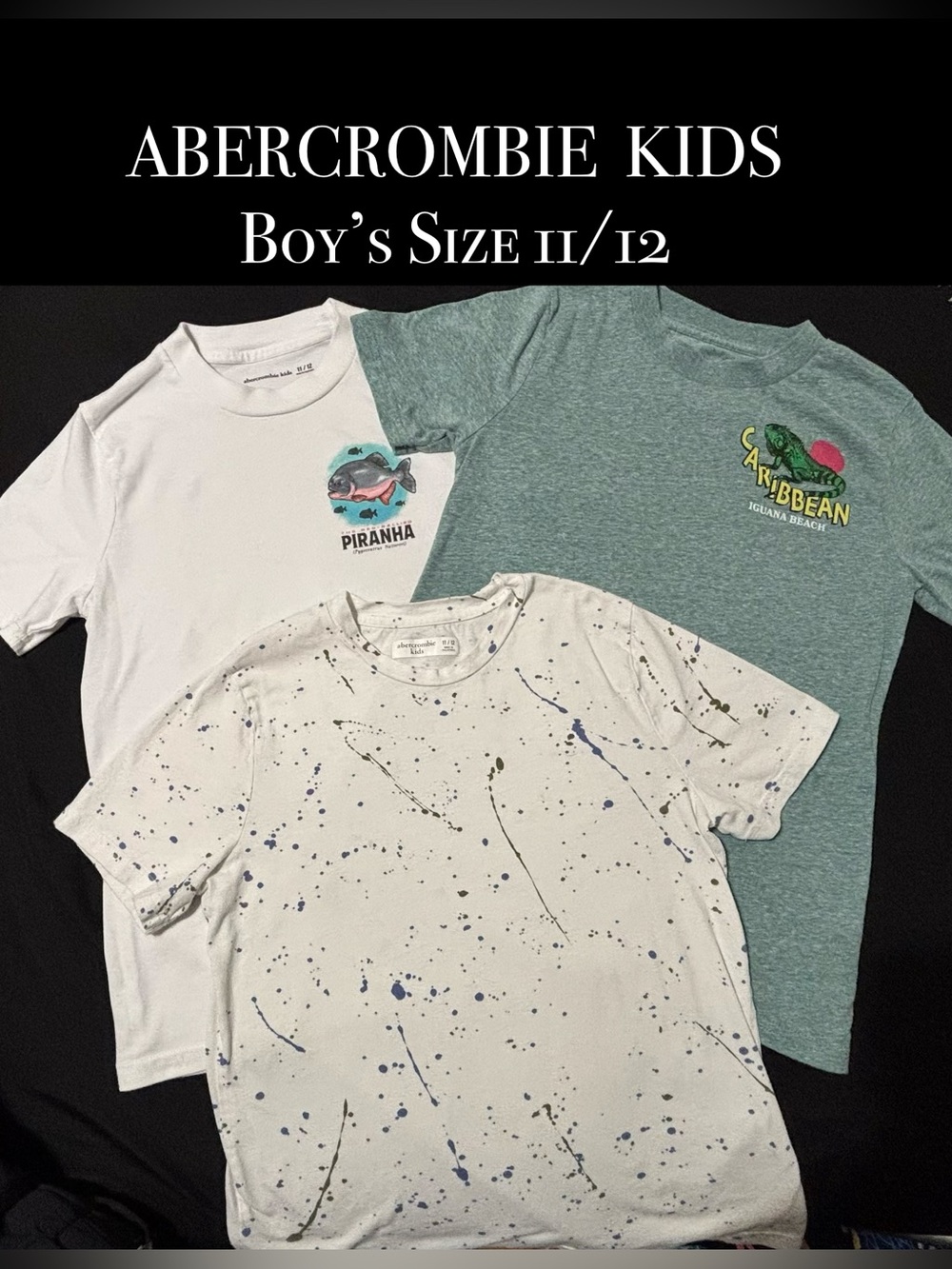 Boy’s Abercrombie Kids | Lot of 3 Tees | in excellent condition